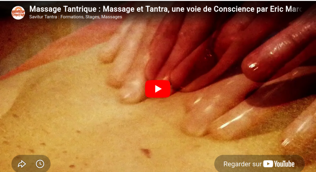 le Massage Tantrique :
Massage et Tantra, une voie de Conscience
texte écris et lu par Eric Marchal pour Savitur-Tantra. Massage de Corinne Defranoux